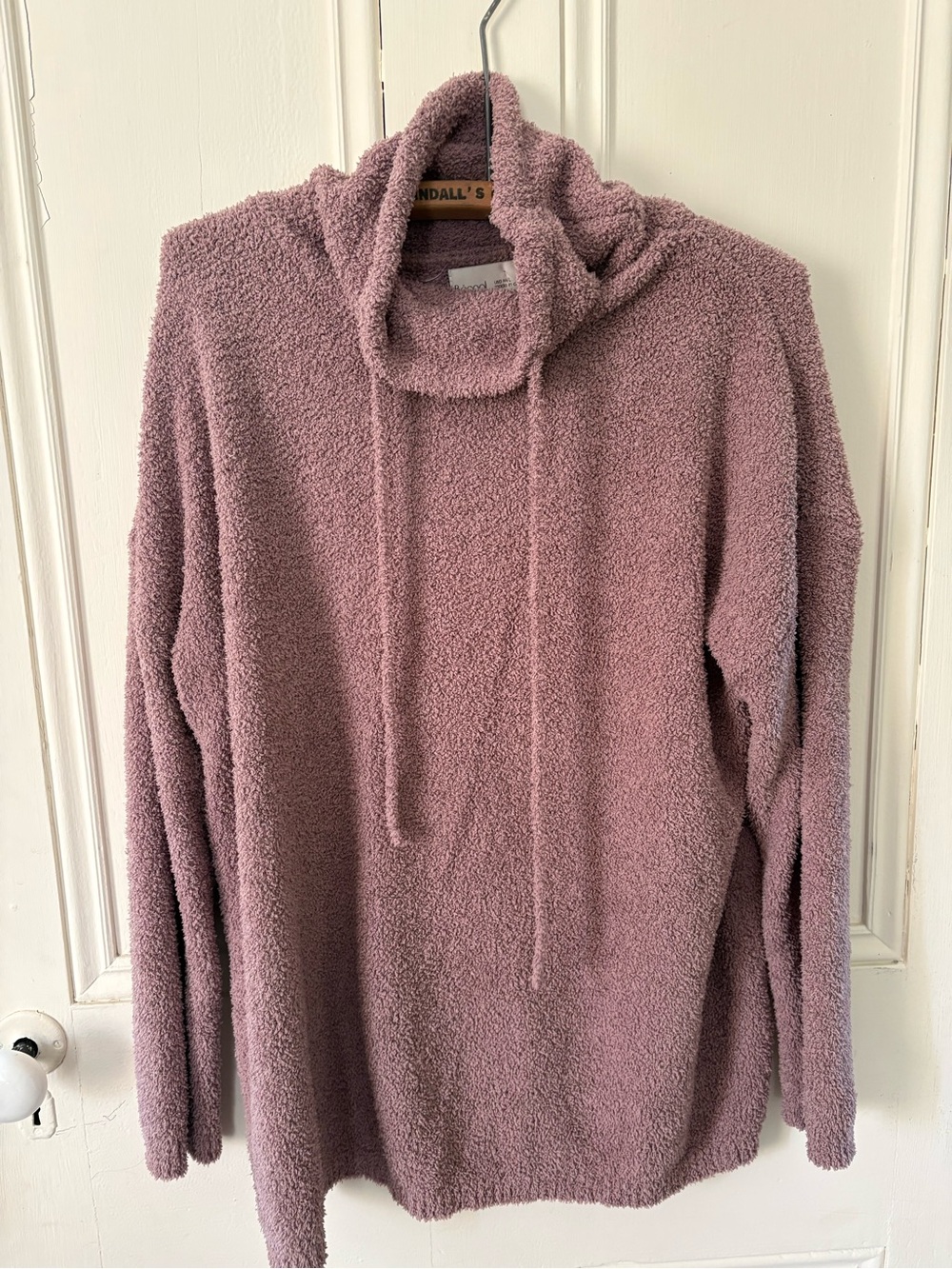 Cozy Plush Funnel Neck Sweater - Dusty Mauve